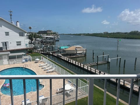 View the intercostal and pool from Master Bedroom