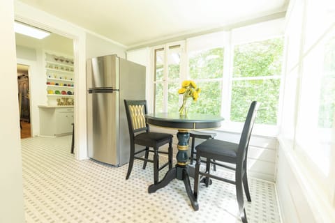 Back porch with pub table
