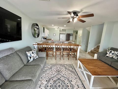 View from balcony into living room, Paradise Point, Innerarity Townhomes, Perdido Key FL