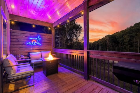 Sit back and relax on your own private back porch.