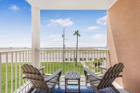 Balcony Oasis: Sip your morning coffee while soaking up the stunning gulf views