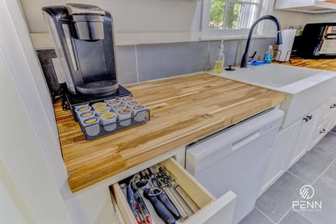 Kickstart your morning with fresh coffee from the Keurig and a selection of pods.