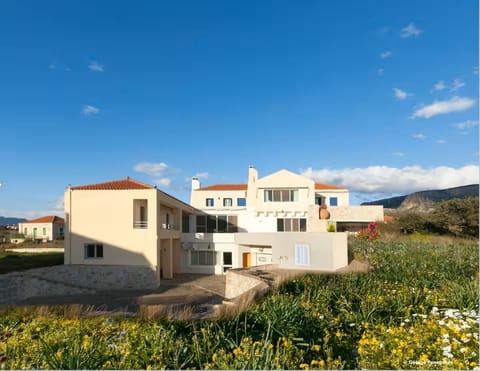 View from the Southwest, which faces the sea. All bedrooms have outdoor access.