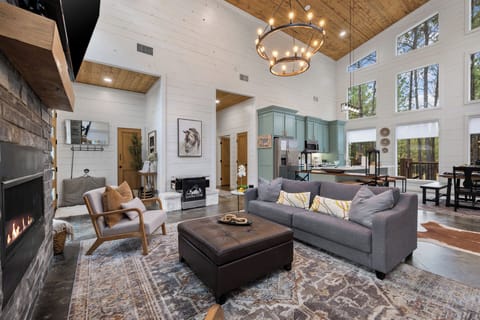 Living Room Kitchen view