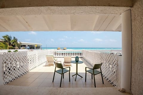 Large private balcony