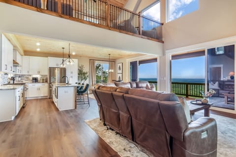 Open living room/ kitchen concept