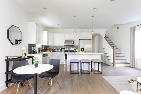 Open-concept living room & kitchen