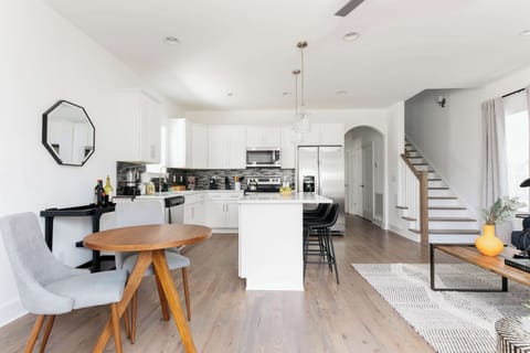 Open-concept living room & kitchen
