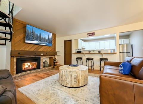 Cozy Living Room with Fireplace