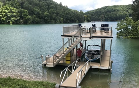 Double Decker Dock w/slide; Boat not included