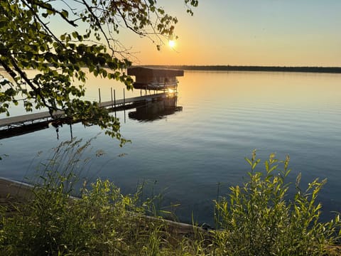 View of the lake from the deck.