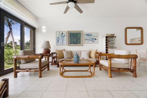 Lush furniture and stunning views create the ultimate space to unwind.

