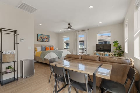 Dining Area + King Bed
