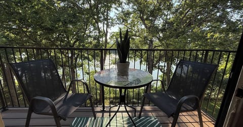 Enjoy your morning coffee or tea on the balcony.