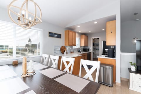 Open concept dining area