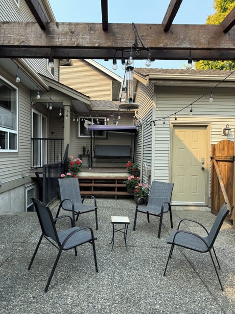 Deck with Swing for relaxing