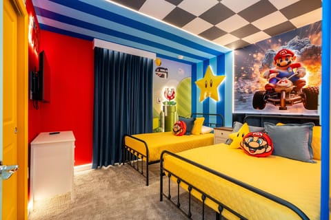 2nd Floor Super Mario Room (Full and Twin Bed)
