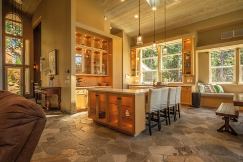 Kitchen and dining area