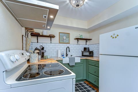 Our tiny but mighty kitchen has everything you need to create a small or large meal