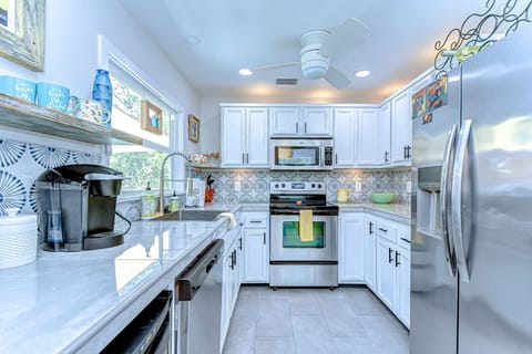 Our state of the art kitchen comes with all the comforts of home along with everything you need to make a small or large meal