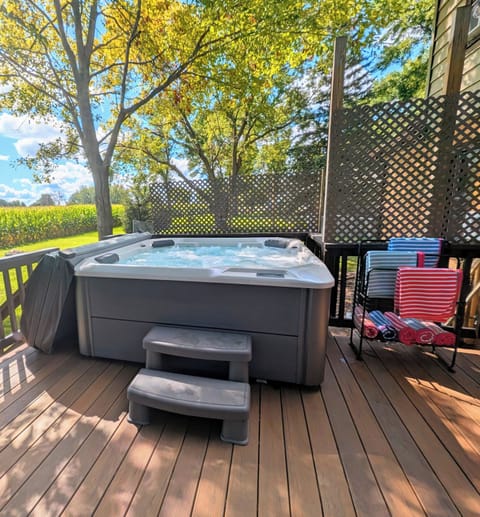 Saltwater hot tub