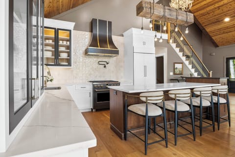 Kitchen Area with Island Seating.