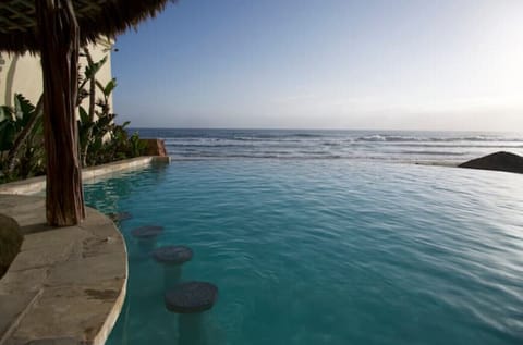 Swim with the sky and sea as your backdrop