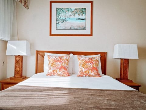 Wake up refreshed in bright, airy comfort with soft textures.
