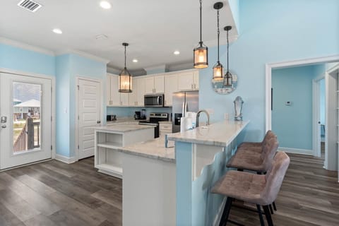 Dauphin Blue Kitchen with Dining Space