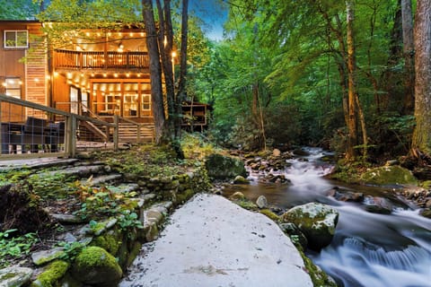 Relax in the magic of a Running Creek right outside your door!