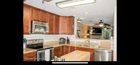 Fully stocked kitchen