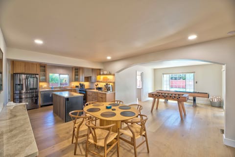 Kitchen & Dining Area | Central Heating & A/C | In-Unit Laundry