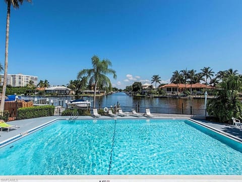Bayside pool with water views for the perfect Naples day