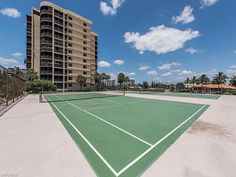 Onsite tennis courts for active Naples living