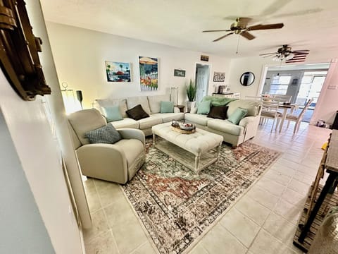 Living room with 50" television