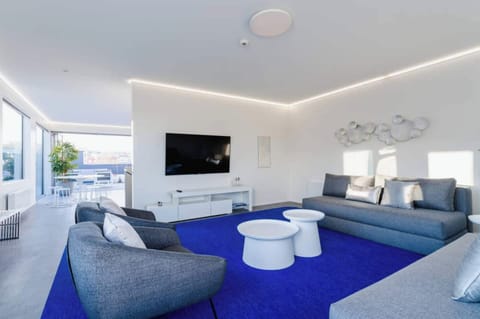 Enjoy the comfort while watching your favorite TV shows after a day of exploring
