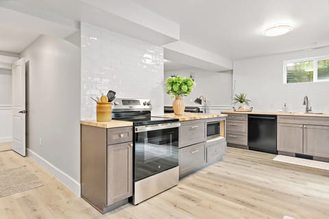 Modern appliances + plenty of counter space.