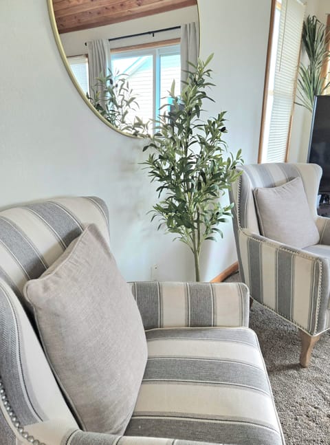 Top-Level Living Room with Deck Access