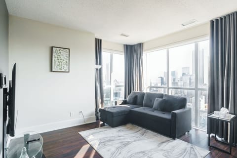 Living room with sofa bed