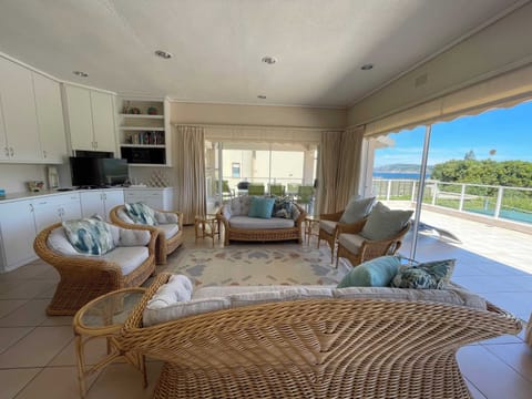 Bright, Air living area with views of Robberg and Sea