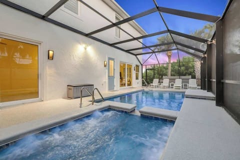 Private enclosed pool and 8 person spa