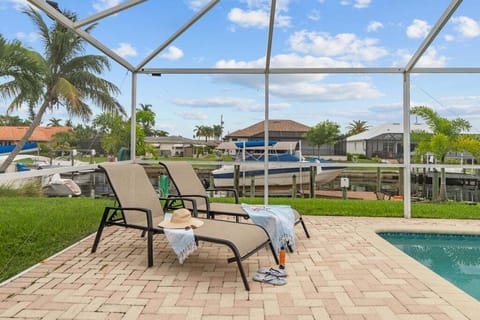 Enjoy your private heated pool complete with sun loungers, perfect for relaxing, soaking up the sun, or taking a refreshing swim anytime