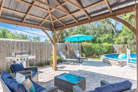 Backyard retreat.