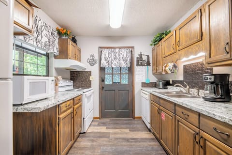 The Mountain Dacha's fully-equipped kitchen