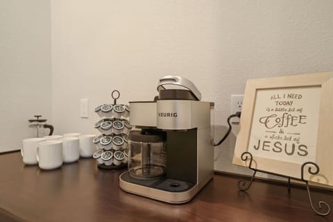 Separate coffee/tea station