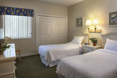 Settle into twin beds for easy, restful nights together.