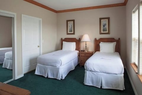 Settle into cozy twin beds perfect for friends or kids.