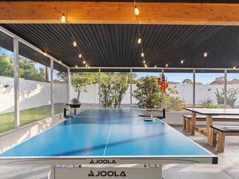 Ping Pong Table on patio