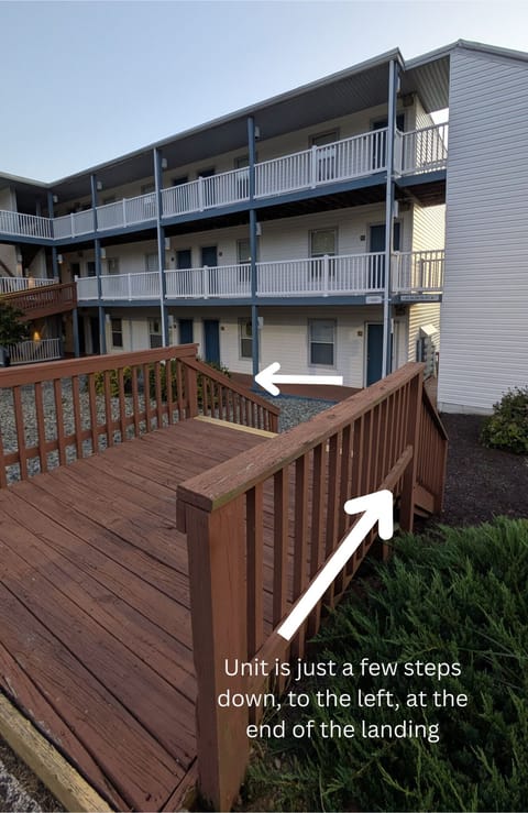 Unit location - 7 stairs down and to the left.