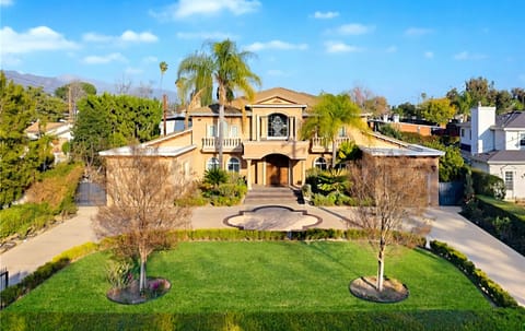 Ariel View, Circular Driveway, Remote Entry Security Gates